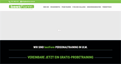 Desktop Screenshot of bestform-ulm.de