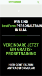 Mobile Screenshot of bestform-ulm.de
